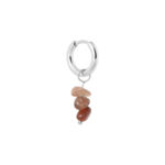 Triple rock hoop silver