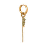 Chain olive hoop gold