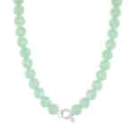 Green juice necklace silver