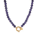 Indigo snake necklace gold